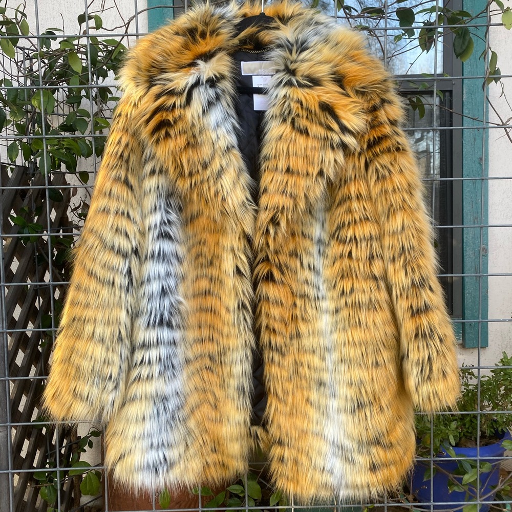 MICHAEL Michael Kors Glam Tiger Coat